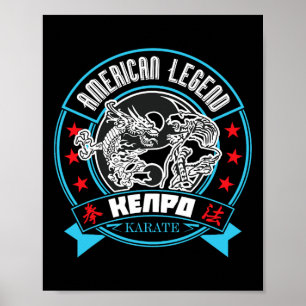 Poster Kenpo Karate Martial Artist, légende américaine