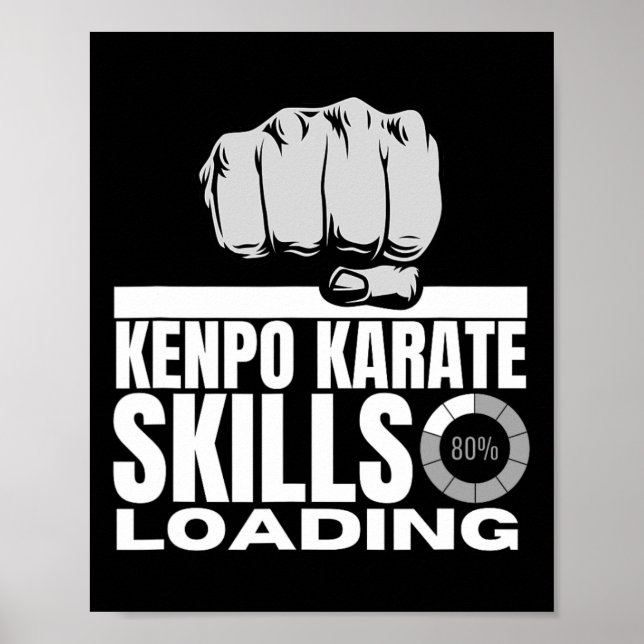 Poster Kenpo Karate Skills Chargement amusant American Ke (Devant)