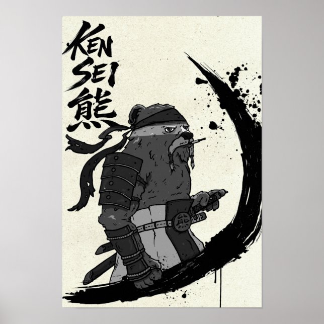 Poster Kensei Bear Scroll II (Devant)