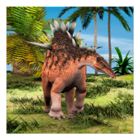 Kentrosaurus Dinosaure Jungle Art Préhistorique