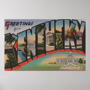 Poster KentuckyScènes de grandes lettresKentucky