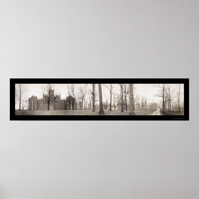 Poster Kenyon College Gambier Photo 1910 (Devant)