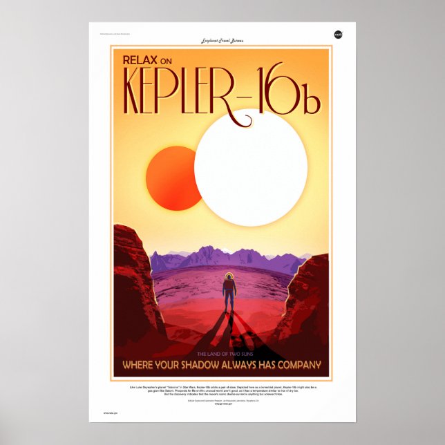Poster Kepler-16b (Devant)