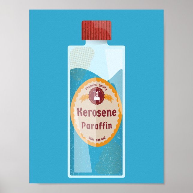 Poster Kerosene Bottle Parffin (Devant)