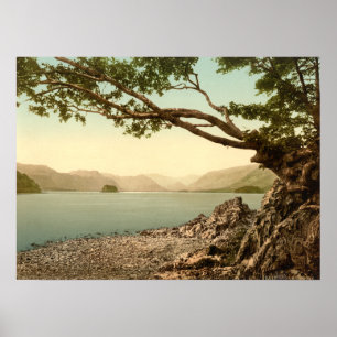 Poster Keswick I, Derwentwater, Lake District, Angleterre