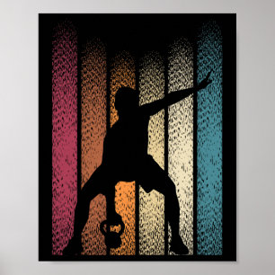 Poster Kettlebell Retro Workout Powerlifter Bodybuilder