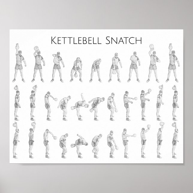 Poster Kettlebell Snatch (Devant)