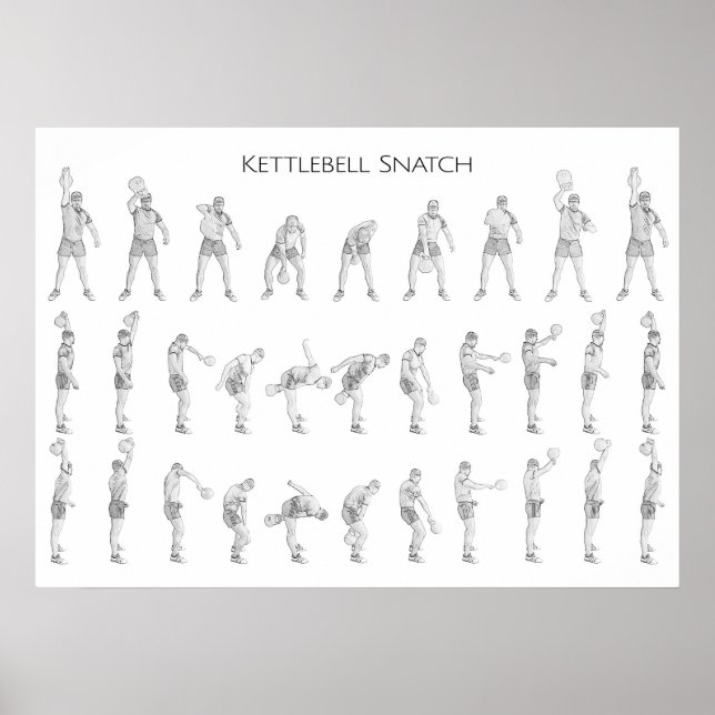 Poster Kettlebell Snatch (Devant)