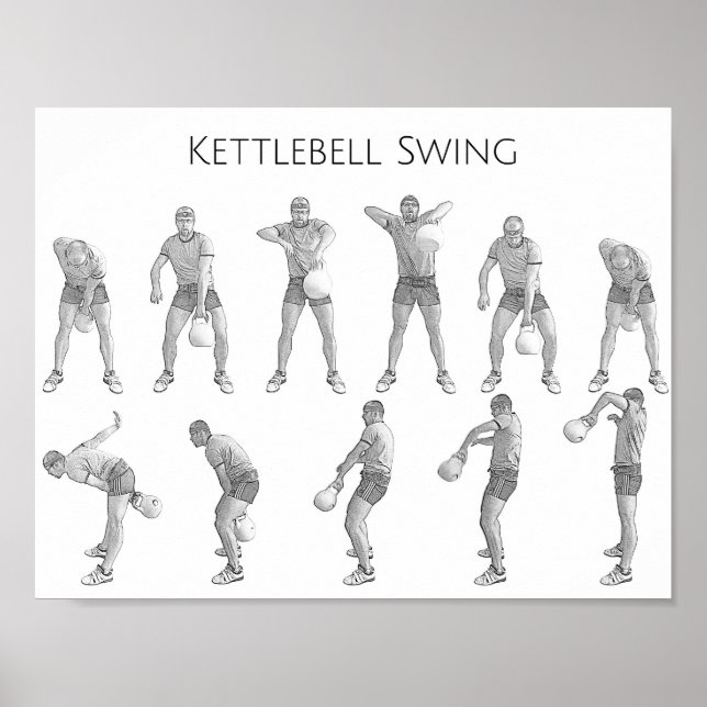 Poster Kettlebell Swing (Devant)