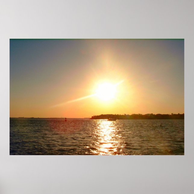Poster Key West, coucher de soleil FL (Devant)