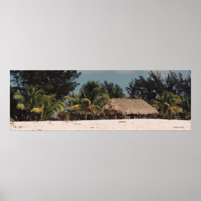 Poster Key West Florida avec palmiers (Devant)