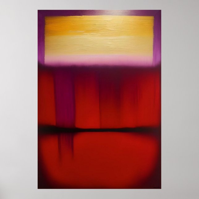 Poster Key West Sunset No. 10 abstraite peinture portrait (Devant)