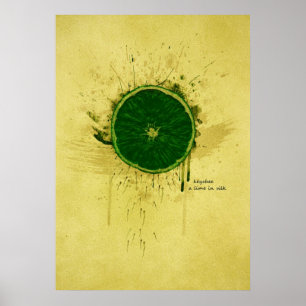 Poster KEYCHEE a lime en silk