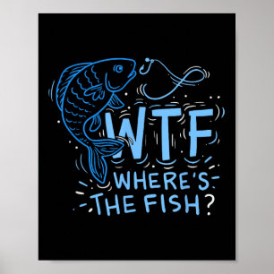 Poster Kézou Où Est Le Poisson , Pêcheurs, Pêcheur, Hameç