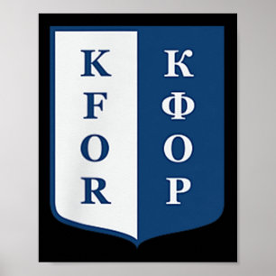 Poster Kfor Kosovo Force Opération conjointe de maintien