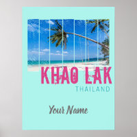 Khao Lak Phang-Nga Thaïlande Vintage Beach Souveni