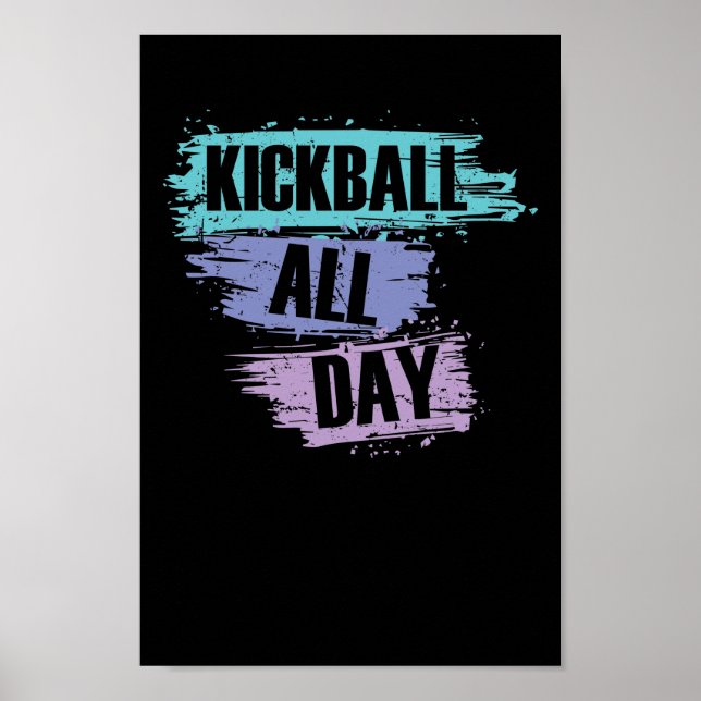 Poster Kickball tous les jours (Devant)