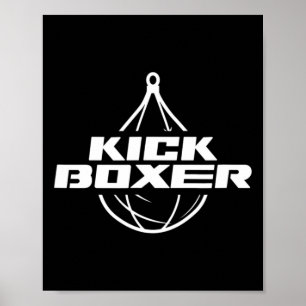 Poster Kickboxer Boxe pieds-poings Arts martiaux Kickboxi