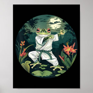Poster Kickboxing Forest Jiu-Jitsu MMA Crapaud Taekwondo