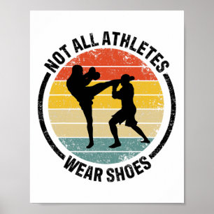Poster Kickboxing Kick Boxing Tous les athlètes ne porten