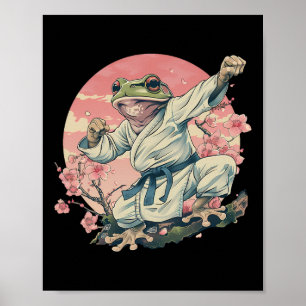 Poster Kickboxing Sakura Jiu-jitsu Judo Mma Crapaud Taekw
