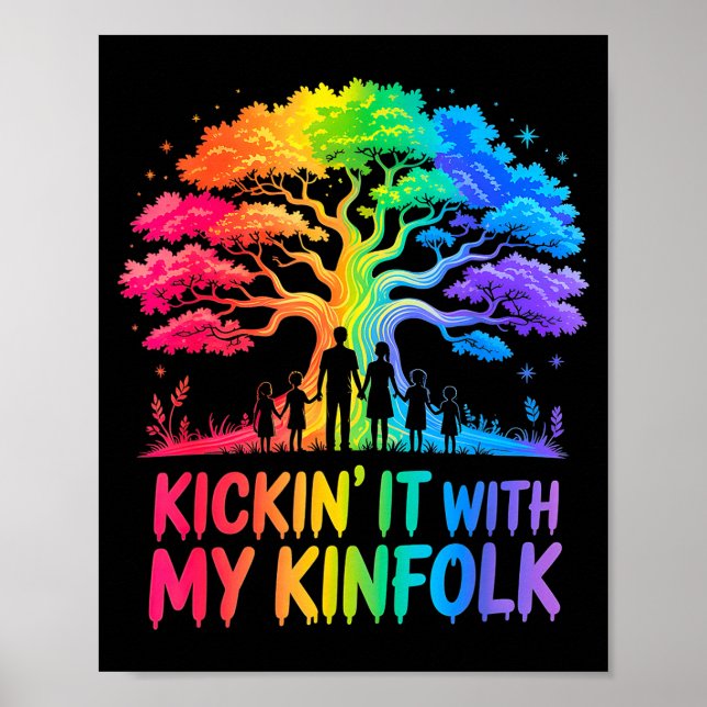 Poster Kickin' It With My Kinfolk Funny Family Reunion  (Devant)