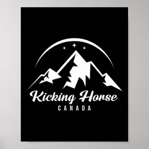 Poster Kicking Horse Canada Station de ski Ski Snowboardi