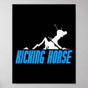 Poster Kicking Horse Ski Snowboard Canada Resort Di