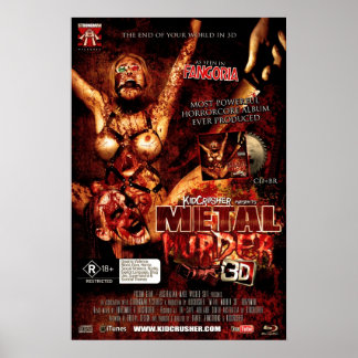 Poster KidCrusher - Métal Meurtre 3D (16x24)