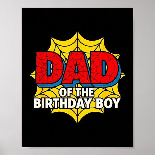 Poster Kids Dad Of The Birthday Boy Sder Theme Party Matc (Devant)