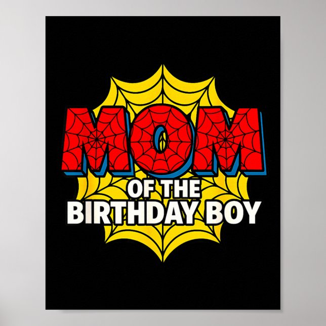 Poster Kids Mom Of The Birthday Boy Sder Theme Party Matc (Devant)