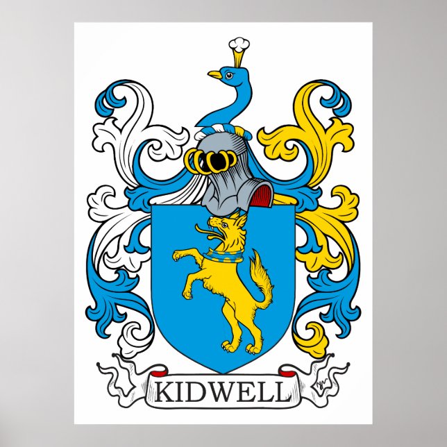 Poster Kidwell Family Crest (Devant)