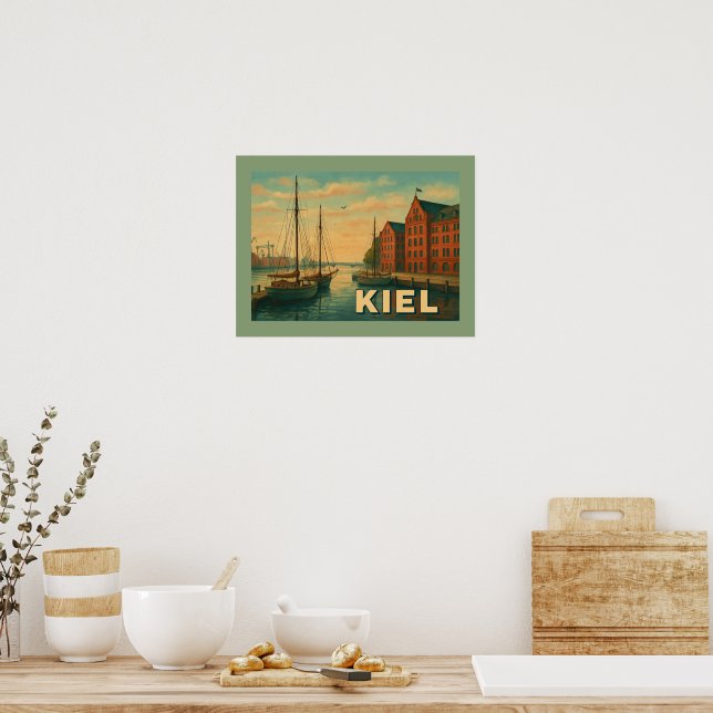 Poster Kiel Germany City Art (Cuisine)