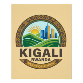 Poster Kigali Rwanda Africa