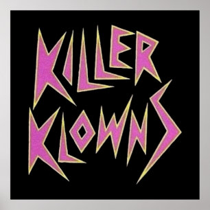 Poster KILLER KLOWNS du logo spatial