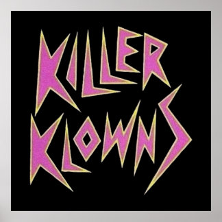 Poster KILLER KLOWNS du logo spatial