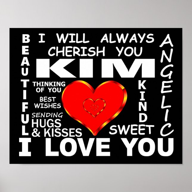 Poster Kim Je T'Aime (Devant)