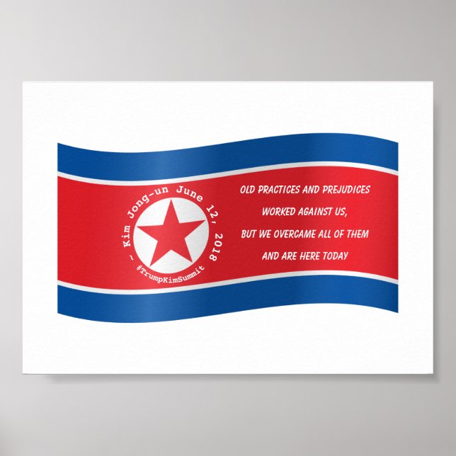 Poster Kim Jong un Citation #TrumpKimSummit 12 juin (Devant)