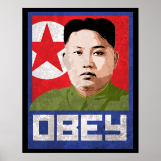 Poster Kim Jong Un Propaganda - OBEY -