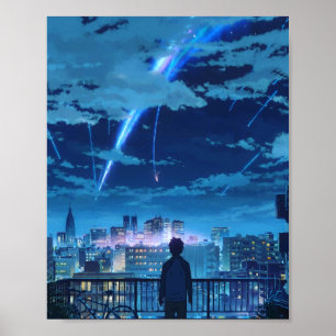 Poster kimi no na wa votre nom Taki Stars Balcon