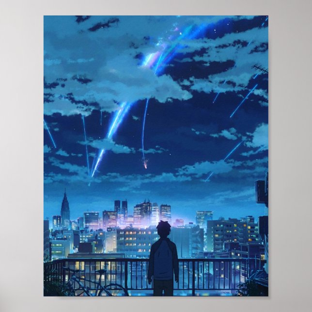 Poster kimi no na wa votre nom Taki Stars Balcon (Devant)