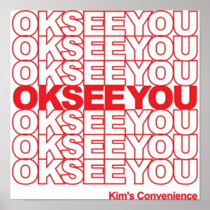 Poster Kims Commodité Ok Voir Vous Drôle Cadeaux TShirt
