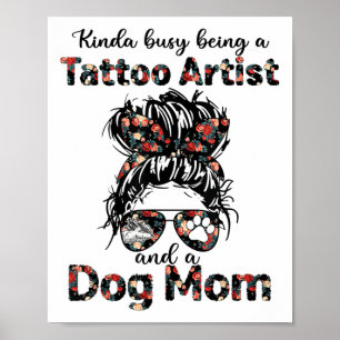 Poster Kinda Occupé Être Un Artiste De Tatouage Et Un Chi