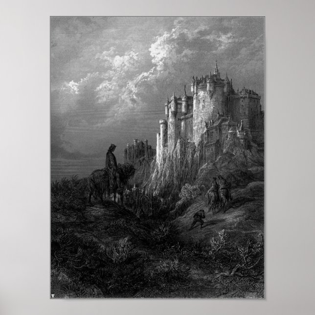 Poster King Arthur et Camelot par Gustave Doré’ 1868 (Devant)