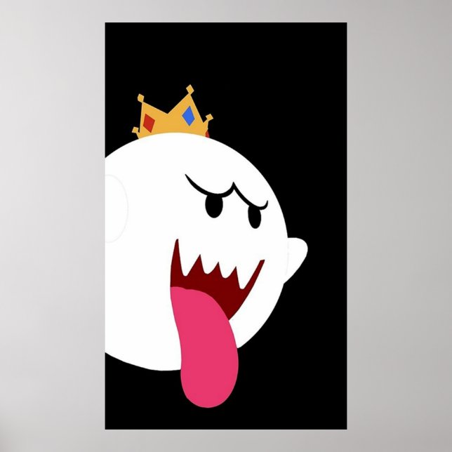 Poster King Boo Conception simpliste (Devant)