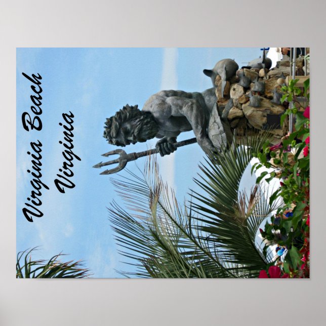 Poster King Neptune Park, Virginia Beach, VA (Devant)