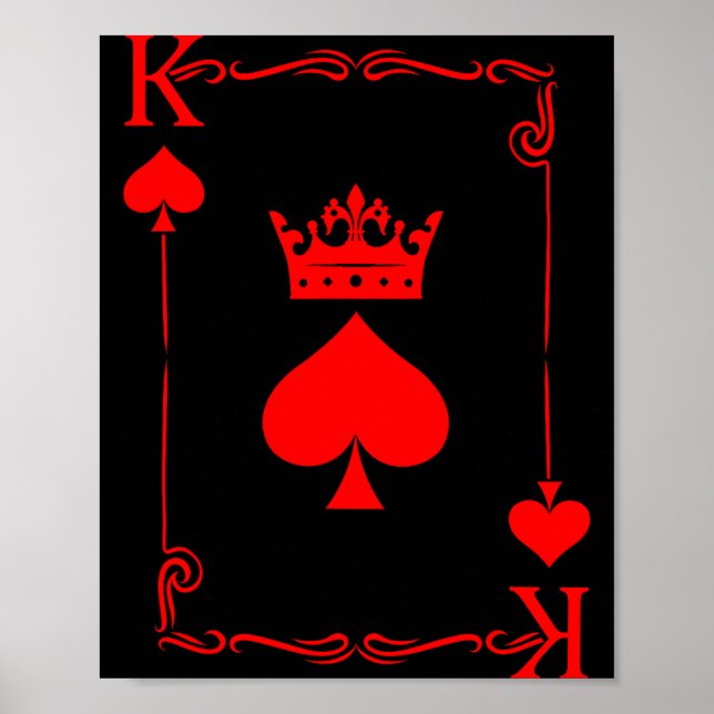 Poster King Of Spade Game Black History Playing Card Men  (Devant)