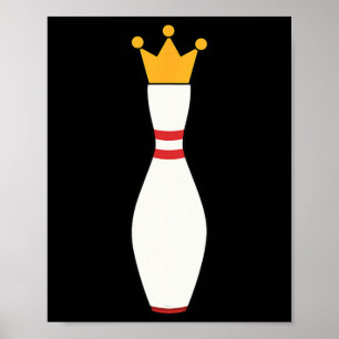 Poster Kingpin T Shirt Bowling League Cadeau