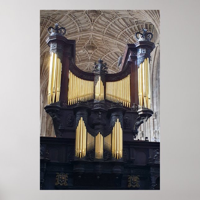Poster Kings College Chapel Organ, Cambridge (Devant)