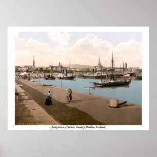 Poster Kingstown - DunLaoghaire Harbour, Co. Dublin